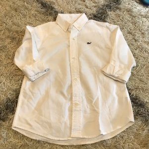 NWOT Vineyard Vines boys button up white shirt 4t